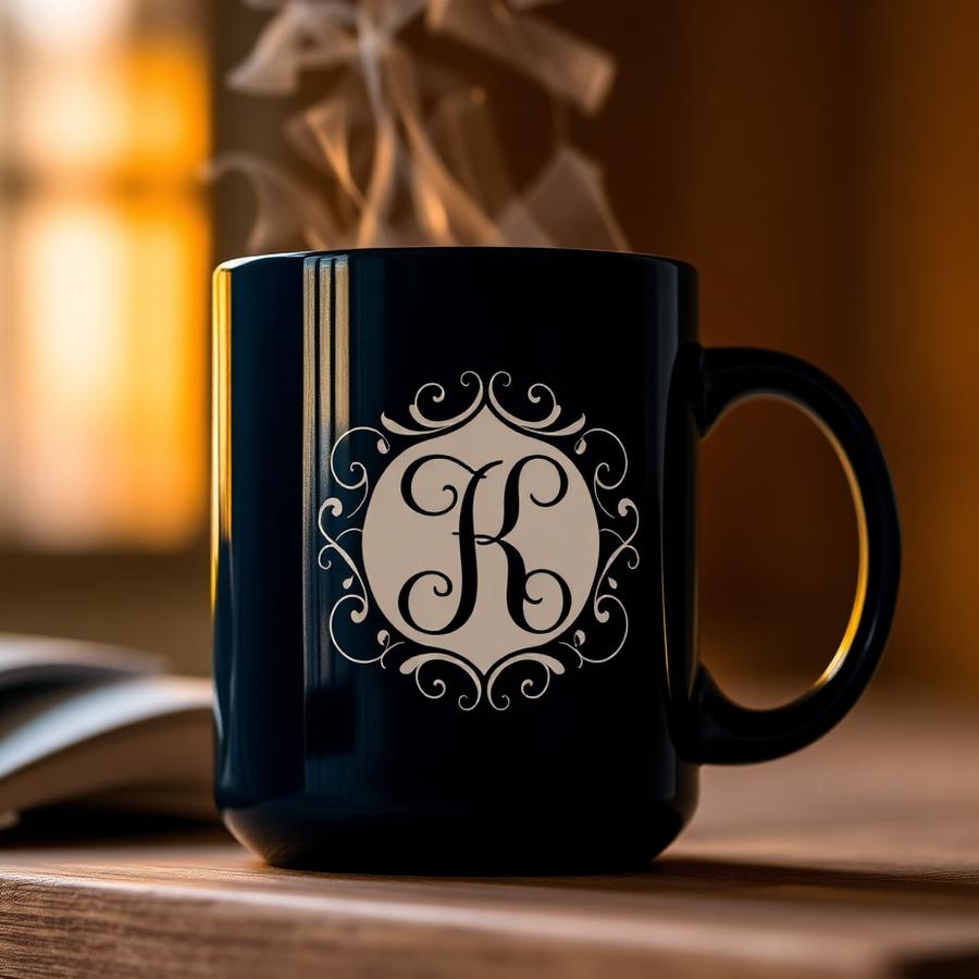 Personalized monogram mug