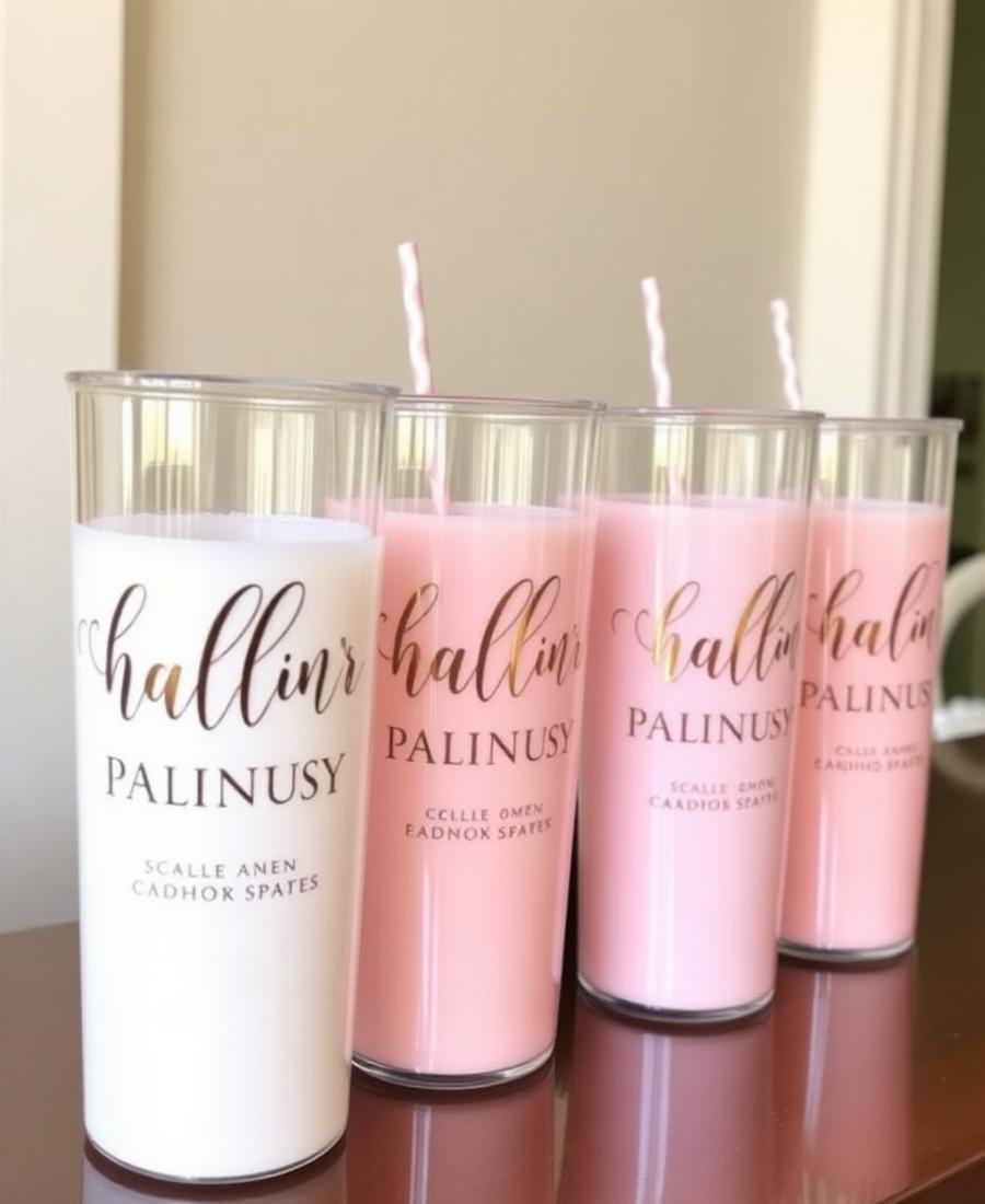 Wedding party tumblers